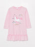 LC Waikiki Crew Neck Printed Girls' Nightgown